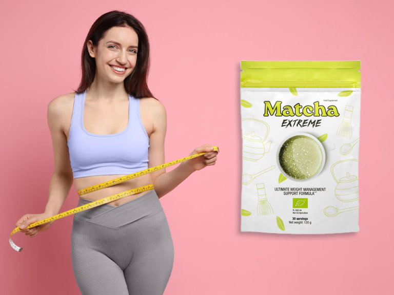 Matcha Extreme and Beautiful Slim Woman Smiling